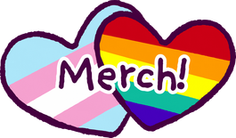 Merchandise Link stylized as two hearts intersecting